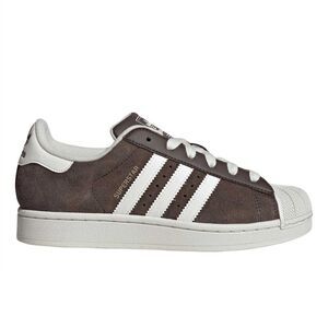 Adidas Womens/Ladies Superstar II Leather Sneakers / Brown/Black